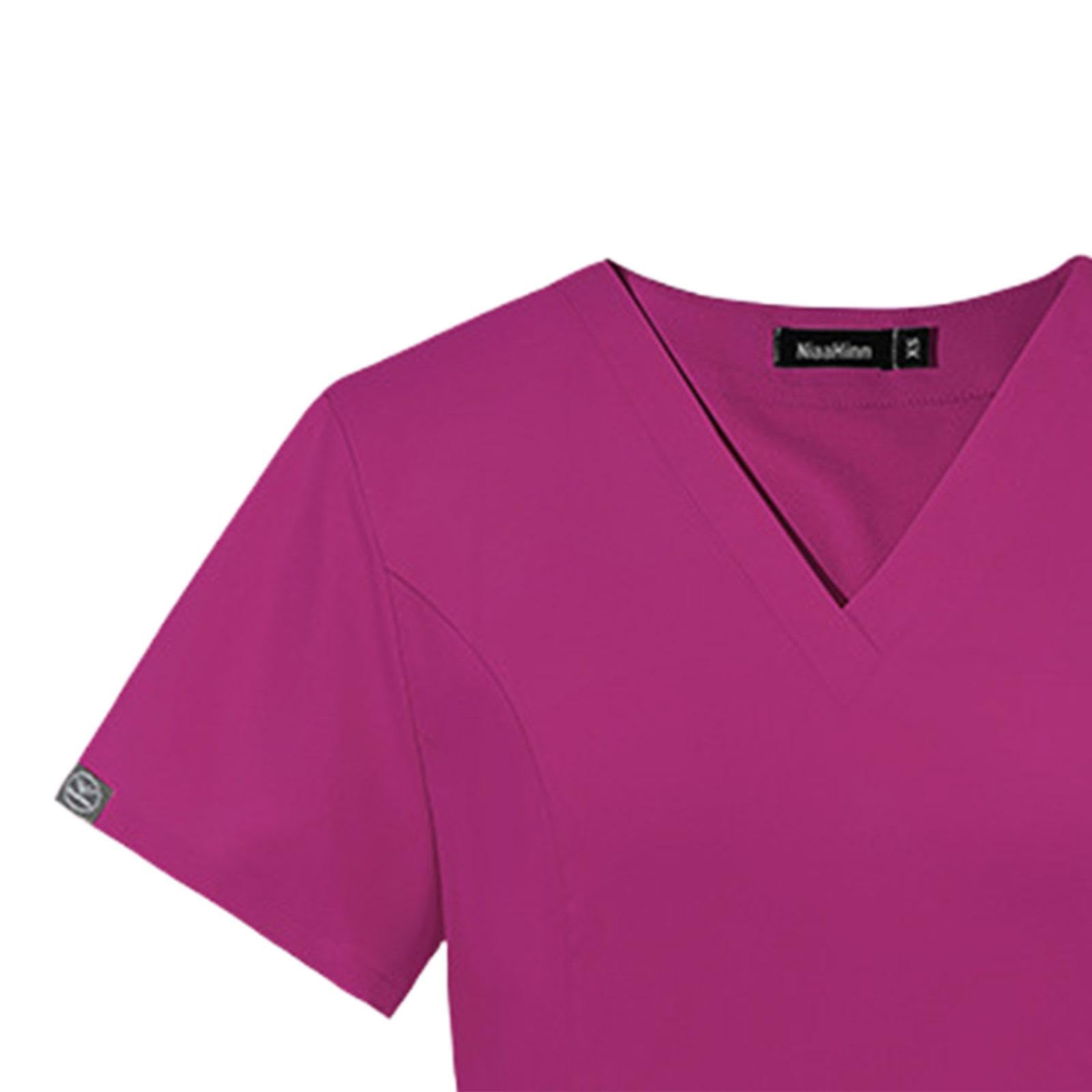 Uniforme Enfermera Vestimenta Médica Mujer Camiseta Pantalones Bolsillos Material Resistente Fácil Cuidado Adecuado para Personal Sanitario