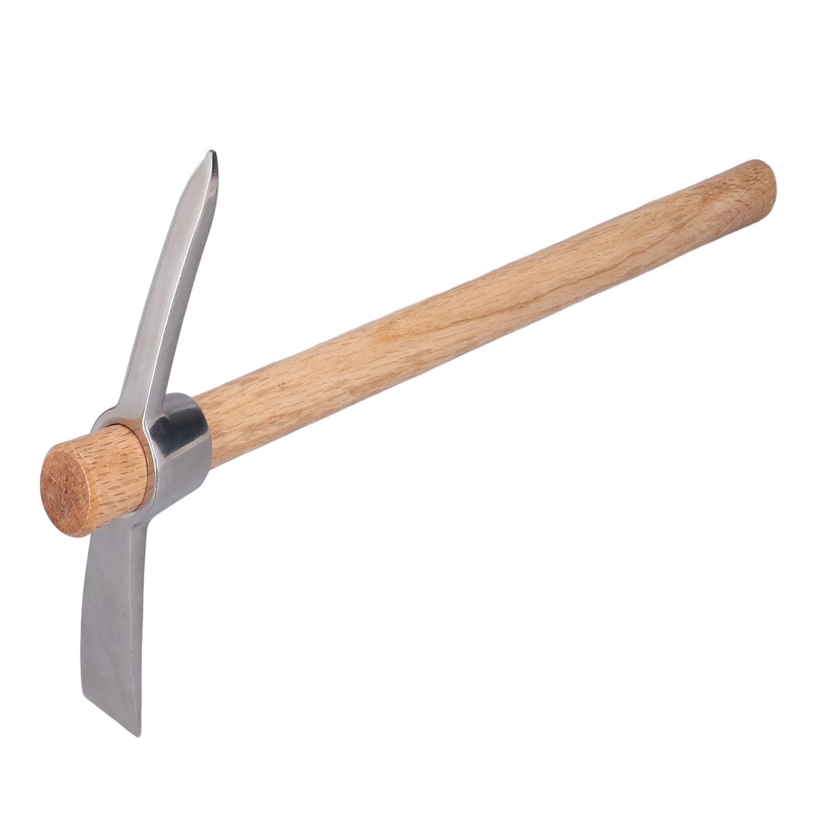 Kreuzhacke 45 cm Edelstahl Gesteinsfleck Pickaxes Spitzhacke Doppelhacke Mattock Hacke mit Holzgriff, Pick Axt Handwerkzeug zum Transplantieren der Pflanzung des Lösens von Boden