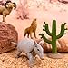Safari Ltd. Desert TOOB - Figurines of Horned Lizard, Cactus, Road Runner, Scorpion, Rattlesnake, Coyote, Bobcat, Armadillo, Mountain Lion - Educational Toy Figures For Boys, Girls & Kids Ages 3+