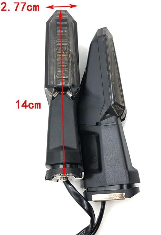 Miniatura 6 de MZS Luces intermitentes para motocicleta, lámpara LED ámbar indicadores delanteros y traseros compatibles con Z125 Z400 Z650 Z900 Z1000 Z100SX