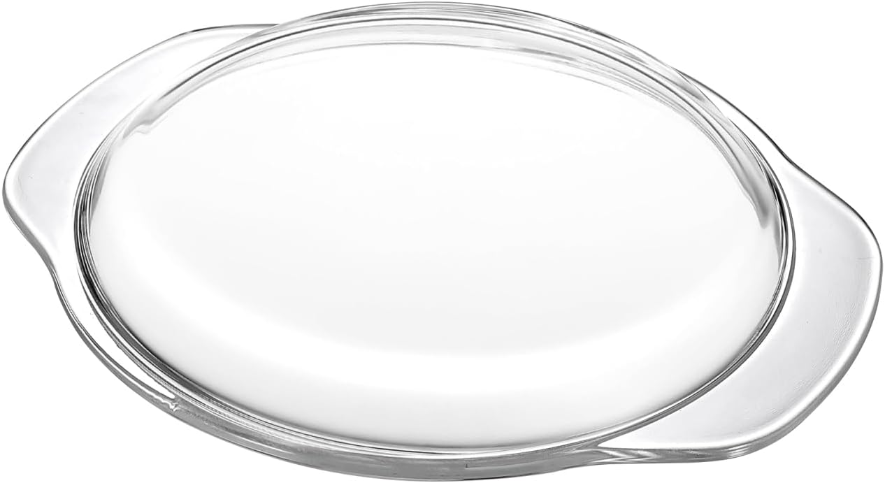 Microwave Glass Splashproof Cover 8-Inch Heat-Resistant Lid for Oven Bowls Reusable Microwave Plate Protector for Even Cooking and Kitchen Use