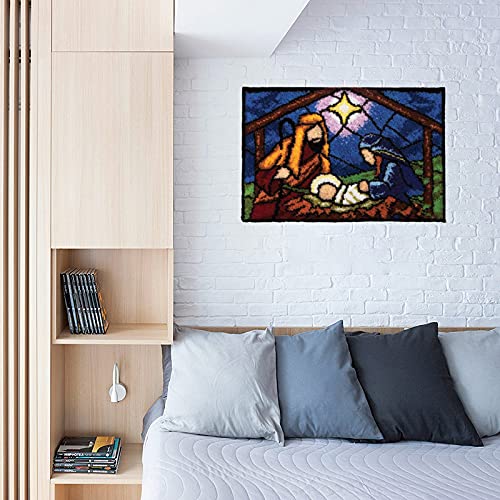 Miaollun Latch Hook Kits Rug, 3D Pattern Printed Canvas Crochet Needlework Crafts Floor Diy Latch Kits For Adults/Kids 20.4" X 15" (52X38Cm) #TOP4