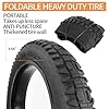 WEIYINGSI Heavy Duty 20x4 98-406 E-Bike Fat Tires, High-Performance Wear-Resistant 20X4.0 Fat Tire and Tube Sets for 20 Inch E-Bike Mountain Snow Bike Tire - 2Pack #4