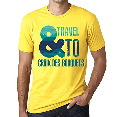 T-shirt Croix des Bouquets homme parfait pour flâner en vacances au soleil look vintage citron