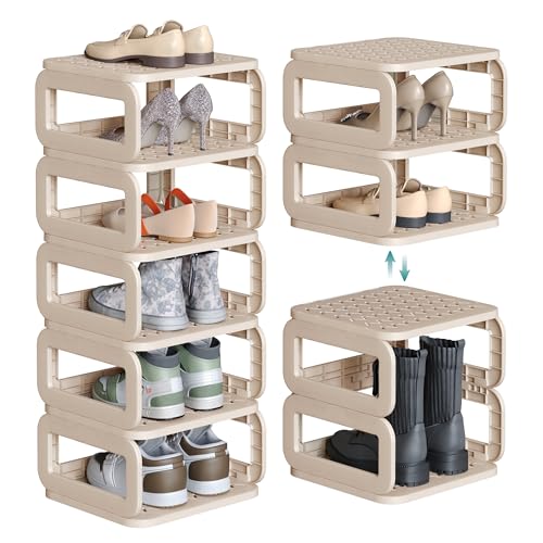 SONGMICS Shoe Rack, Shoe Organizer, 6 Shelves, Shoe Storage, Narrow