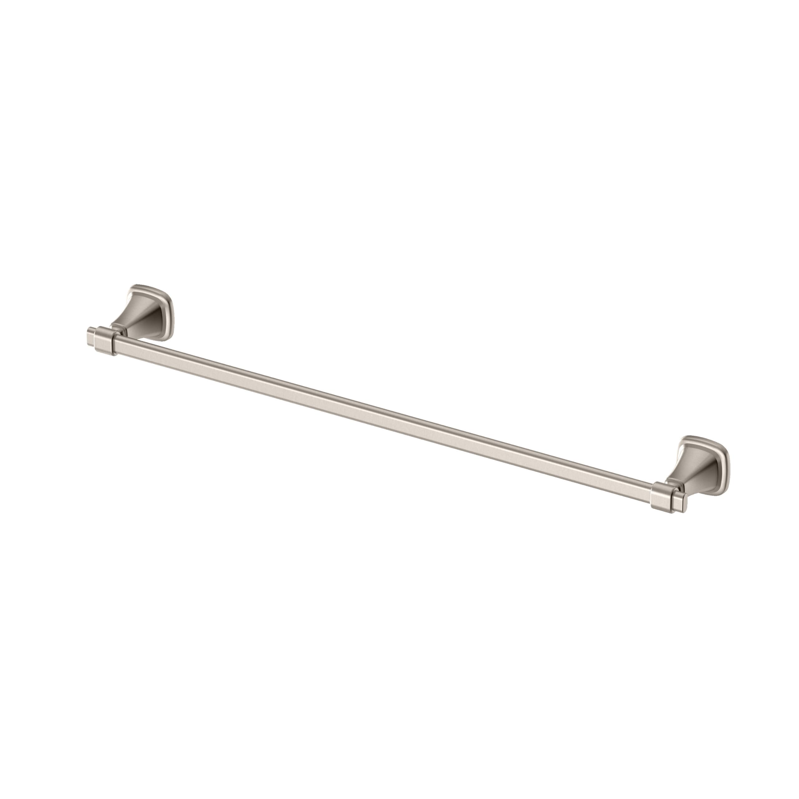Gatco 5510SN Beverly Towel Bar, Satin Nickel, Wall-Mounted Bathroom Towel Bar, Elegant Luxury Design, Heavy Duty Metal with EZ Ancor Mounting