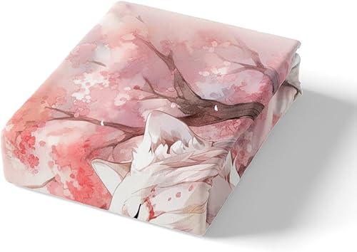 Miniatura 4 de Manfei Juego de funda de edredón Queen para niños y niños, juego de ropa de cama floral de lobo blanco con cierre de cremallera, funda de edredón