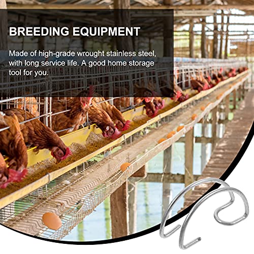 POPETPOP 40Pcs Kooi Deur Haak Draad Deur Kooi Vergrendelingen Rvs Haken Kooi Accessoires Fokken Apparatuur Voor… - Afbeelding 4