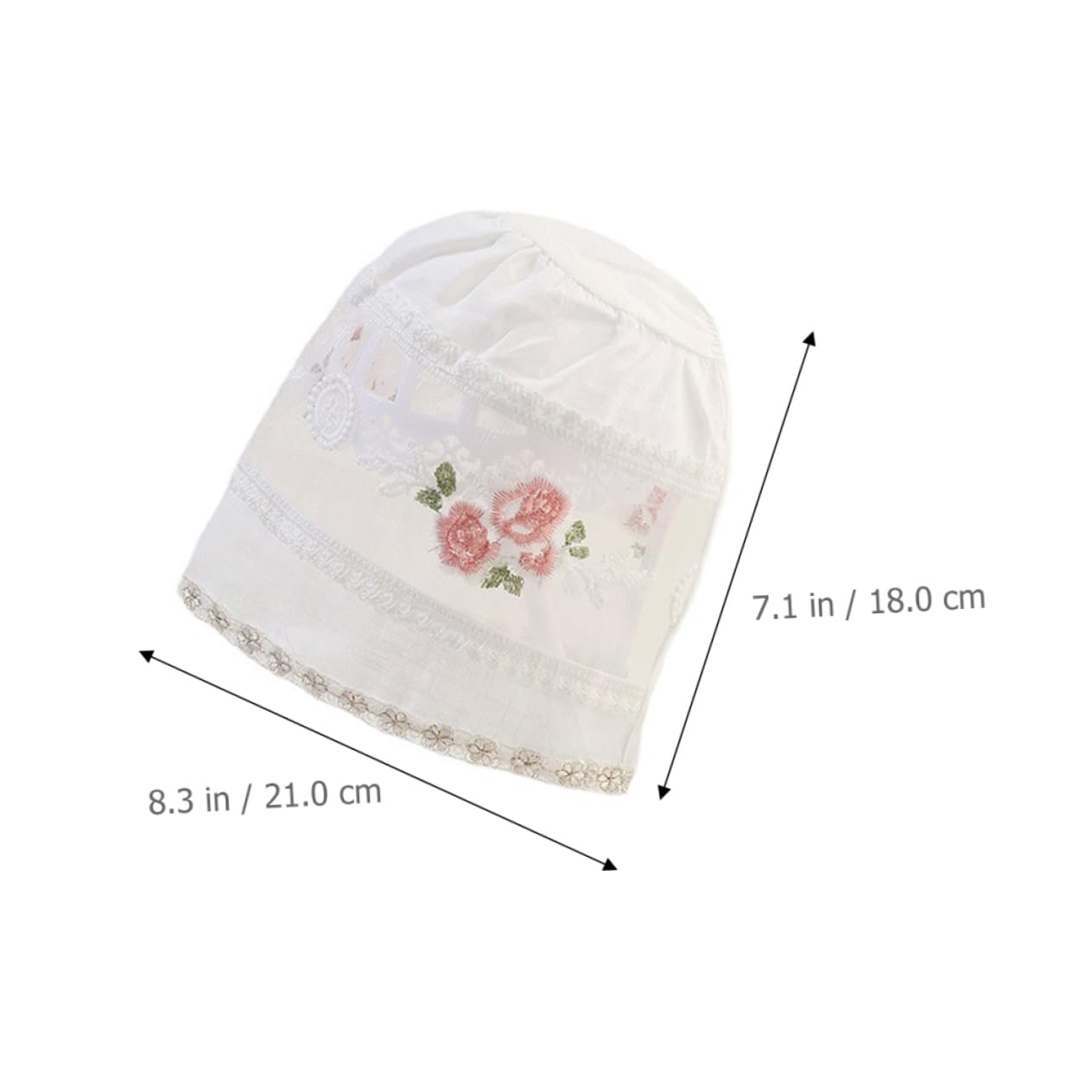 Ipetboom 5 Pezzi Cappello da Cappello Neonato Cappelli Estivi per da Bambina I Giocano a Cappelli delle Ragazze Cappellino da Cotone Bianca