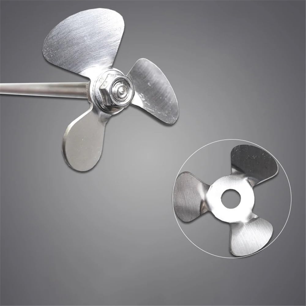 Agitatore tre pale acciaio inossidabile 304 con diametro esterno 40(Rod (Length 450mm))