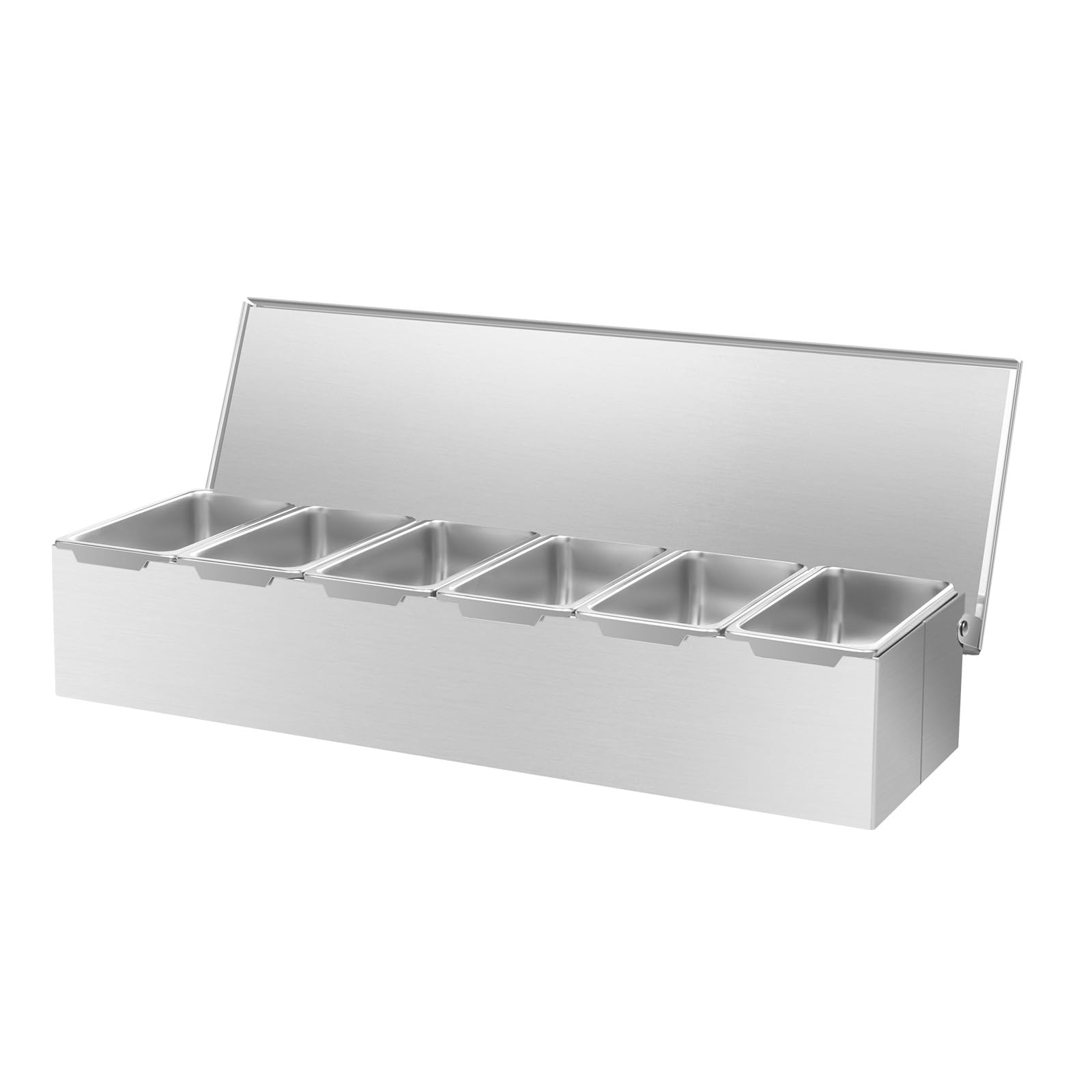 Contenitore Per Condimenti BABOS In Acciaio Inox Con Coperchio E Cucchiaio - 2