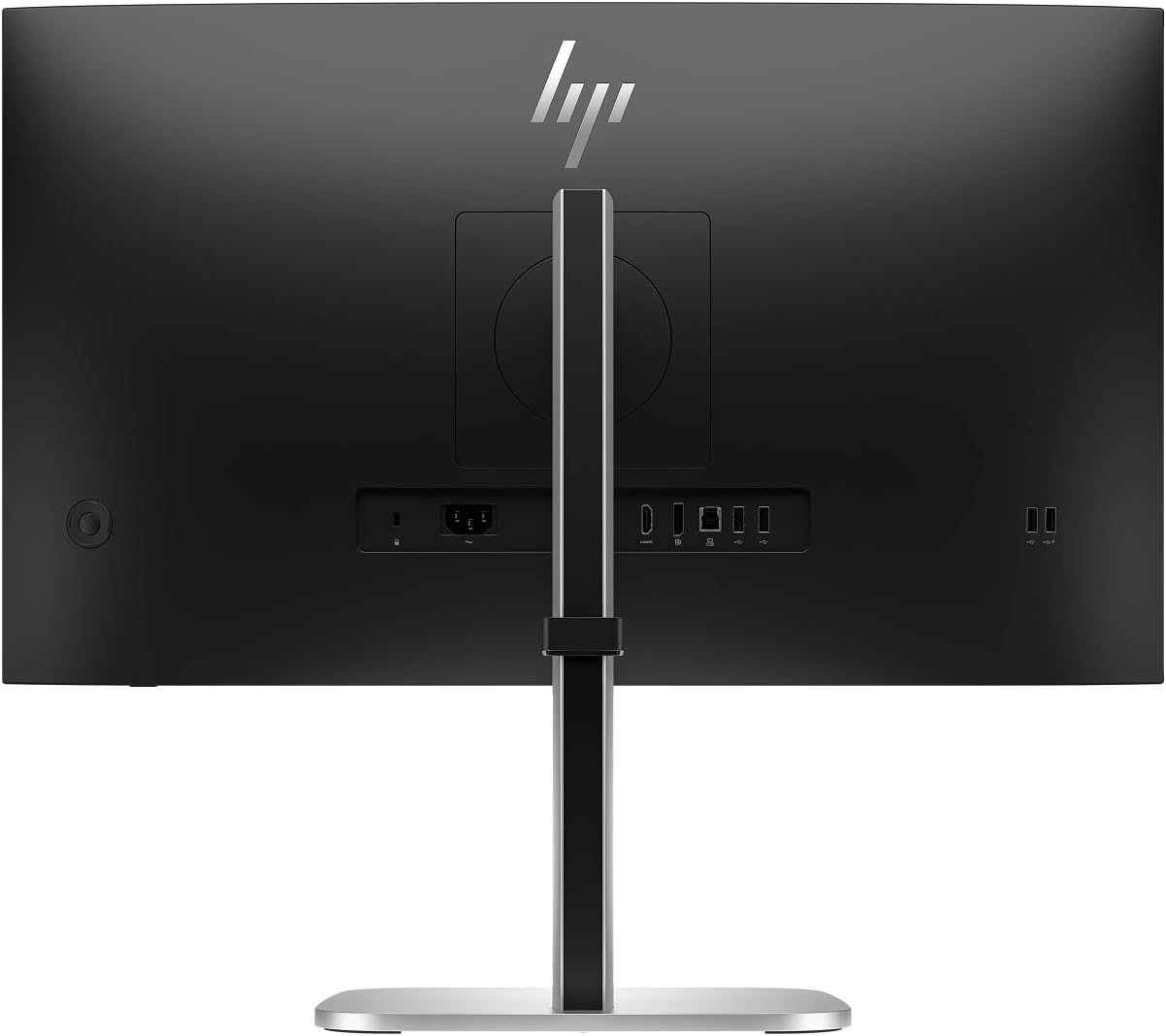 HP Series 5 Pro 27" QHD IPS Monitor with 5ms Response Time, Anti Glare, Flicker Free, 350 Brightness Nits, Pivot, VESA Mount (100mm), Displayport, HDMI & Dockztorm USB Port Expander, Silver/Black