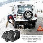 SCOOVY-Fire-Extinguisher-Holder-Clamp-Mount-Bar-Clamp-Rubber-Clamp-Grip-Fire-Extinguisher-Holder-Off-Road-Tool-Grip-Mounting-Base-Fixing-Base-2-PcsShovel-Mount-Adjustable-for-Cars-Trucks-Tract