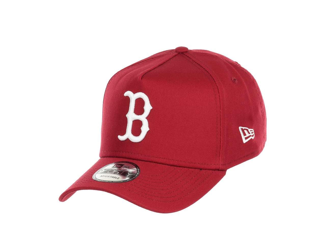 New Era Men's Boston Red Sox #31185 Boston Red Sox Mlb Essential Cardinal 9Forty A-Frame Snapback Cap