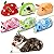Cat Toys Cat Mouse Toys Catnip Mouse Toys Catnip Kitten Toys Cat Toys for Indoor Cats Adult Simulation Catnip Soft Toy for Cat Playing Chewing Teeth Cleaning (6PCS)