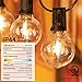 Brightown 38Ft Outdoor String Lights with Remote & 15 Shatterproof LED Bulbs - Waterproof Patio Hanging Lamps for Porch Balcony Bistro Cafe