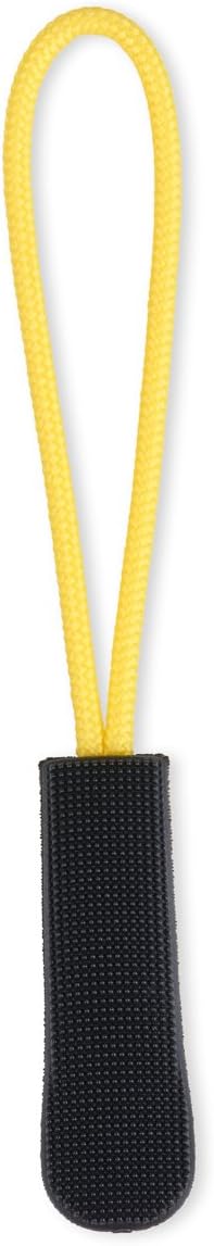 [10] Zipper Pulls - Strong Nylon Cord with Ergonomically Designed Rubber No Slip Textured Gripper Pull to Fit Any Zipper - High Quality Materials-Zipper Fixer-by NEO Tactical Gear (Black/Yellow)