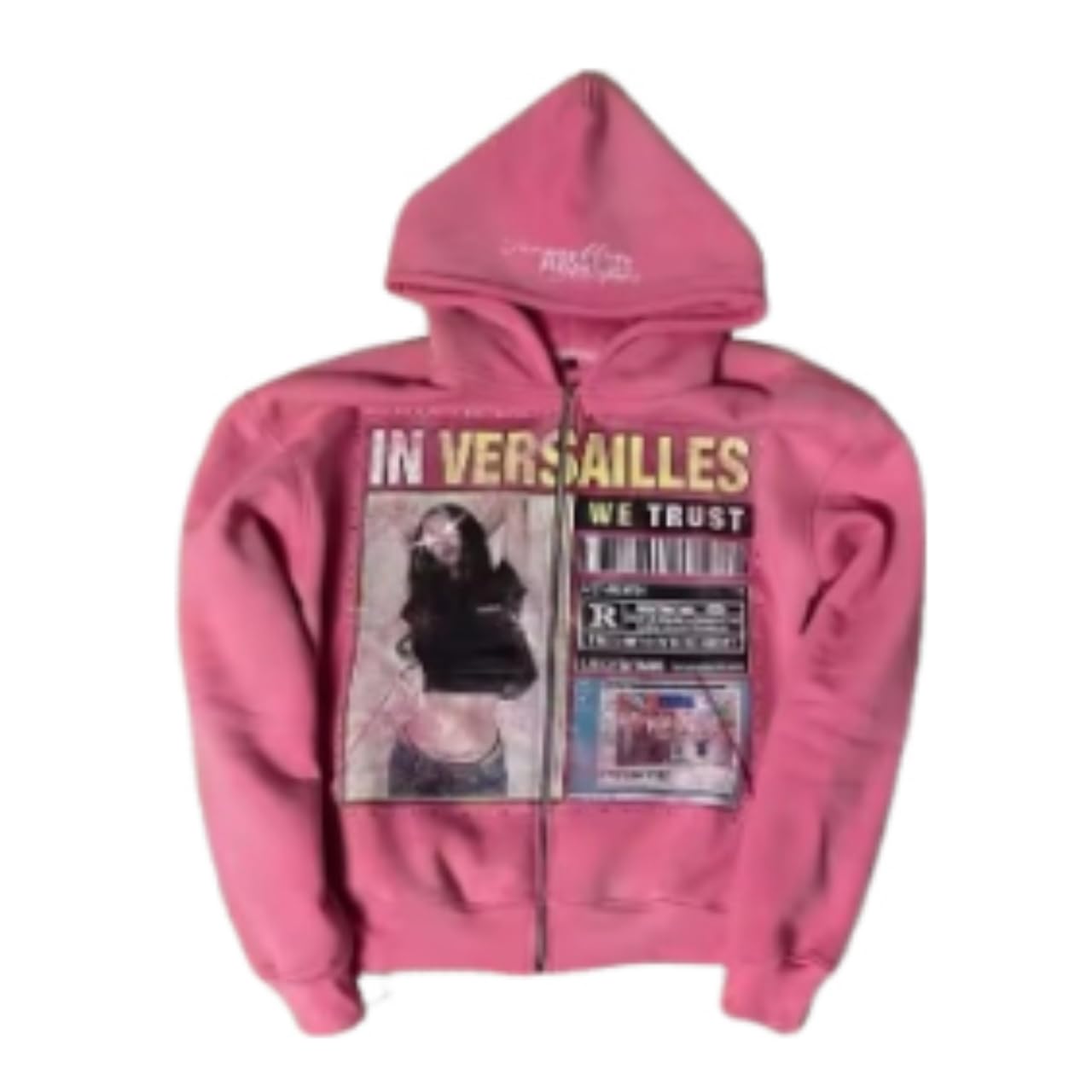 Oversized 2000s Rapper Hip Hop Graphic Hoodie Y2k Grunge Zip Up Hoodie Men Women Streetwear Jacket Baggy Sweatshirts