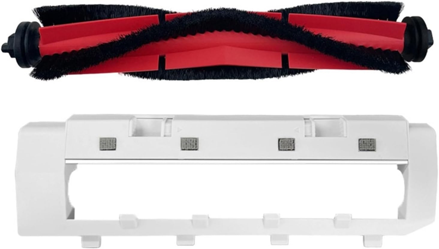 Main Brush Cover Kit, Compatible with Roborock Qrevo S/Pro/Plus, Robot Vacuum Roller Guard Replacement Set