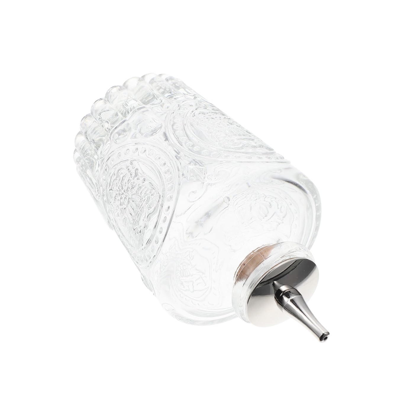 Bouteille de barman en verre bitters cocktail et flacon sculpté rétro 200ml