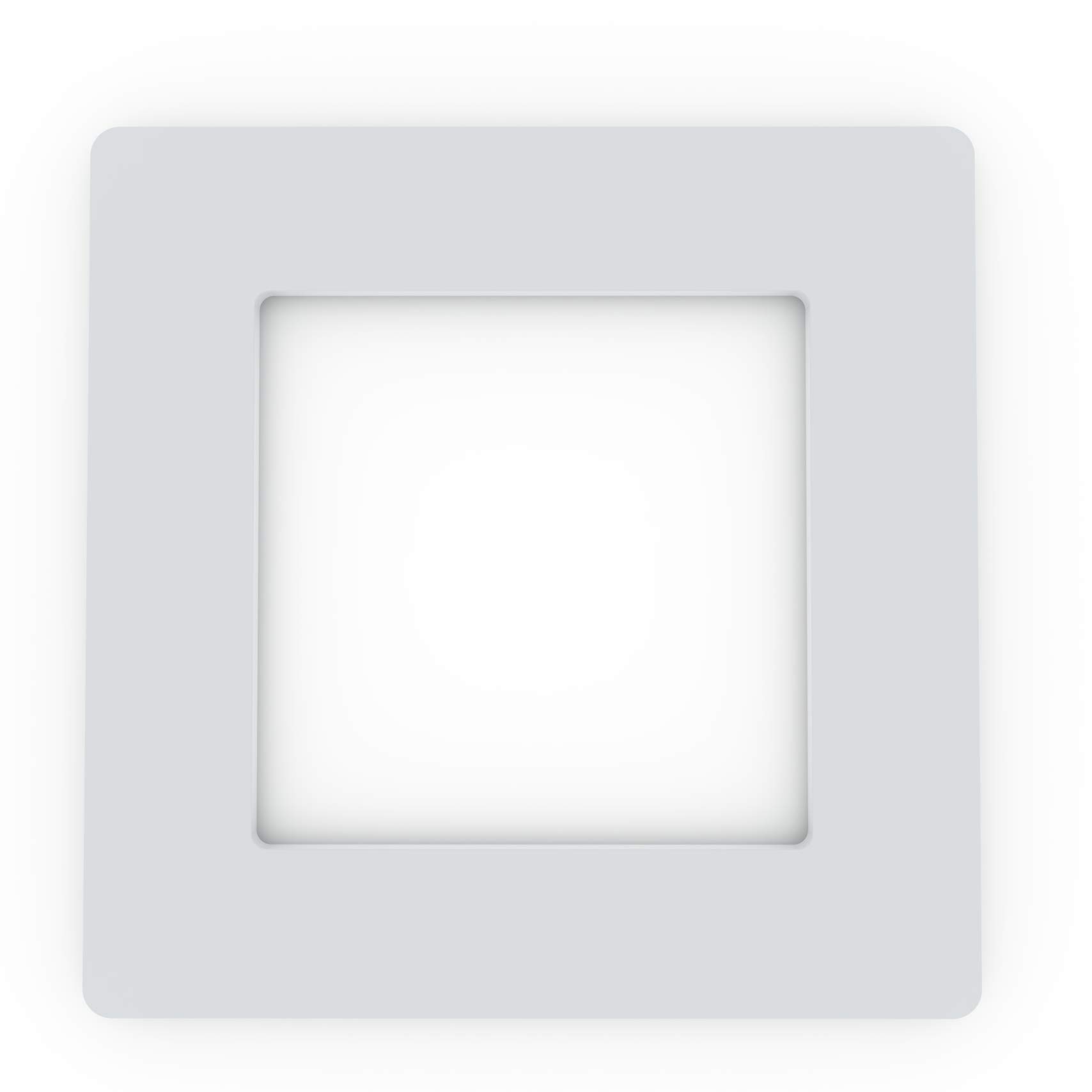 Focus Plastics Grey Single Light Switch Socket Coloured Acrylic Surround Finger Plate - Huge Colour Choice (Grey)