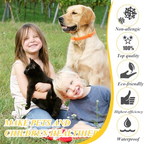 XBFOCNH 1 PCS Verstellbar Zecken- & Flohschutz Halsband Hund, Floh und Zeckenhalsband für Hunde Natürlicher Zeckenschutz, Länge: 63cm,für kleine, mittlere und große Haustiere