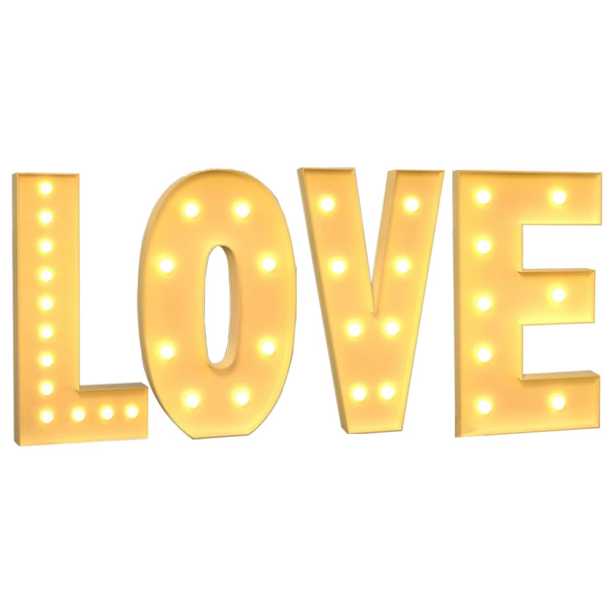 Lettres lumineuses à LED pour chapiteau géant avec inscription « Love » pour Saint-Valentin, demande en mariage, fête de mariage, 120 cm