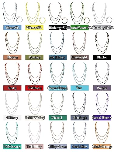 Firstmeet Long Chain Multi Layer Fashion Glass Beads Handmade Necklace for Women2
