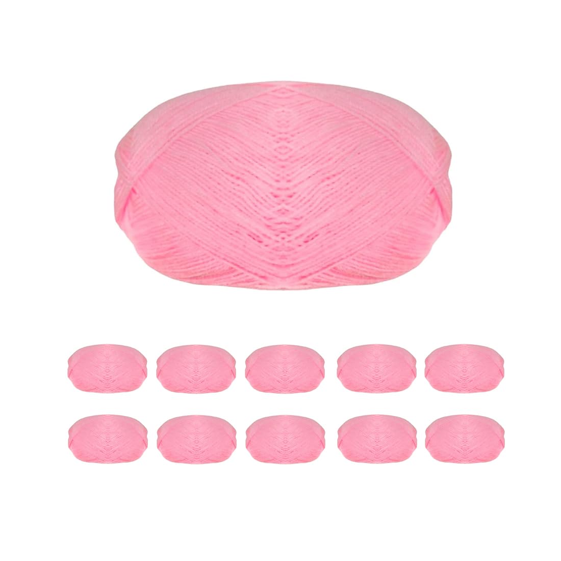 Ovillo de Lana Fina 3mm (100 gr - 365 Metros), Lana para Crochet, Tejer, Acrílico, Labores, Ganchillo, Hacer Punto, (10, 134)