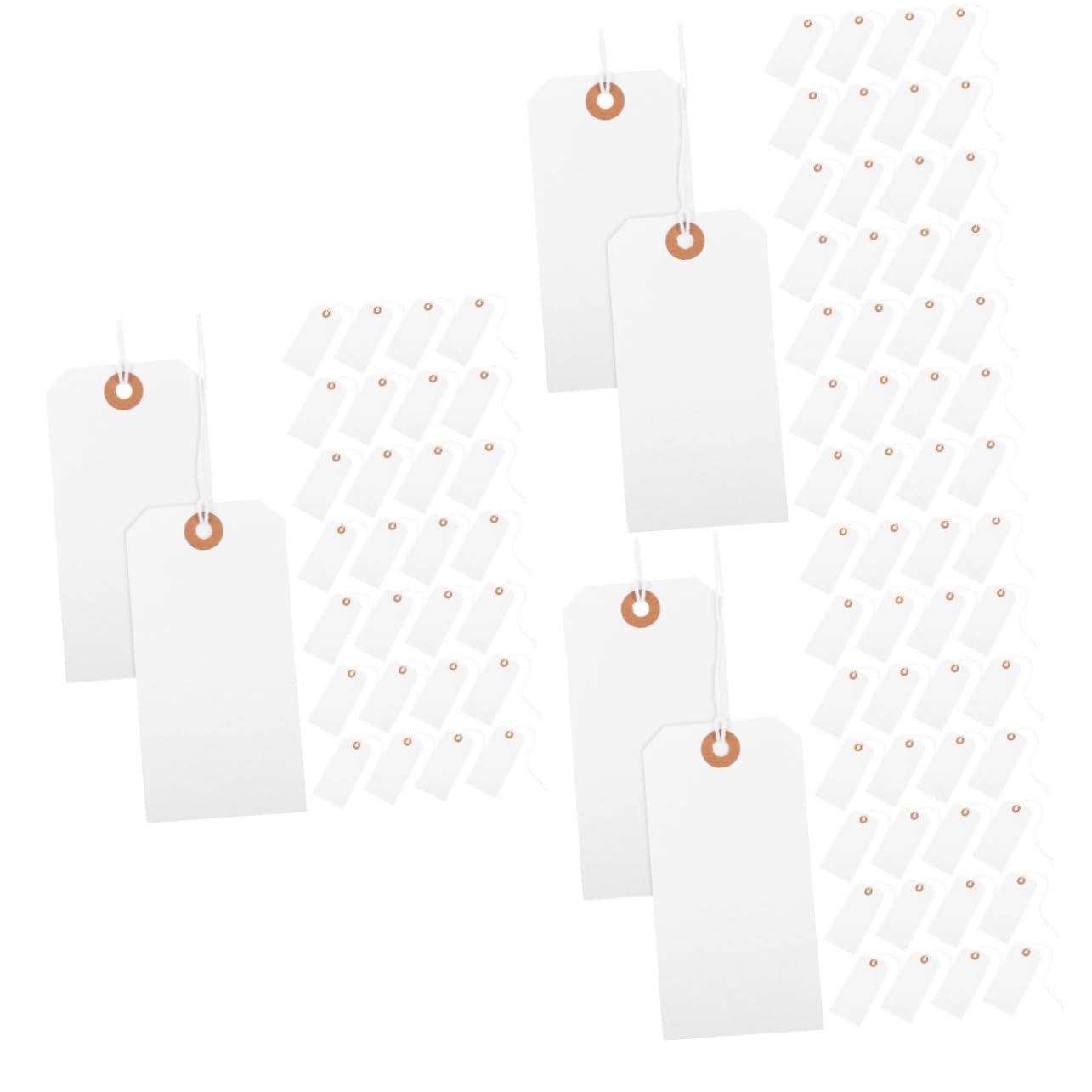 Uonlytech 3 Ensembles Étiquettes De Tags De Des Vêtements Étiquettes Vierges En Papier Vide Étiquettes De Bijoux Pour Les Balises D'inventaire 100 Pièces * 3