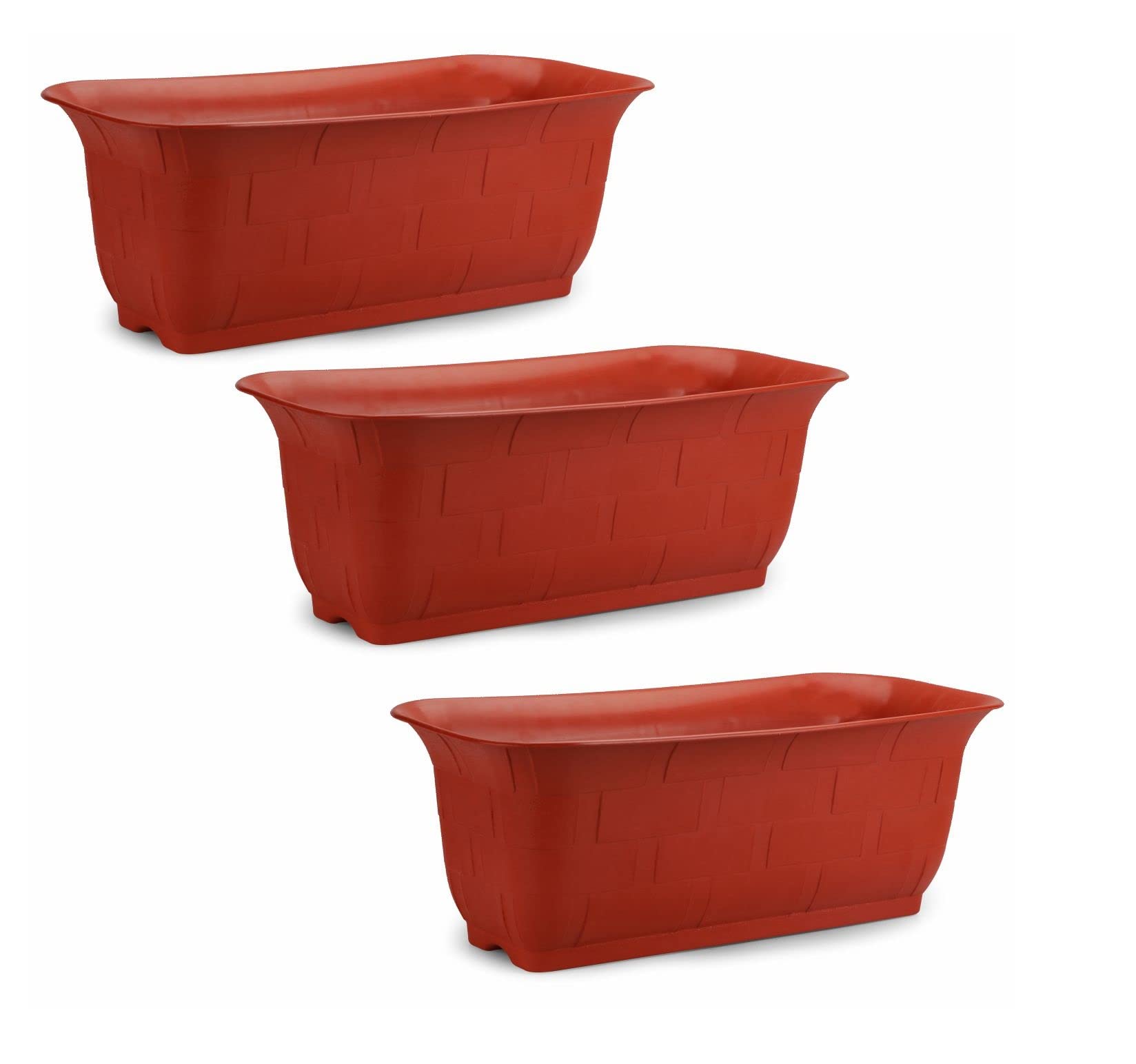 UV Treated Rectangular Plastic Planter(20 inches)-Set of 3 | Heavy Duty Highly Durable Plant Container Gamla for Indoor Home Decor & Outdoor Balcony Garden Semi Set of 3 (B0BCW7QRZR) Amazon Price History, Amazon Price Tracker