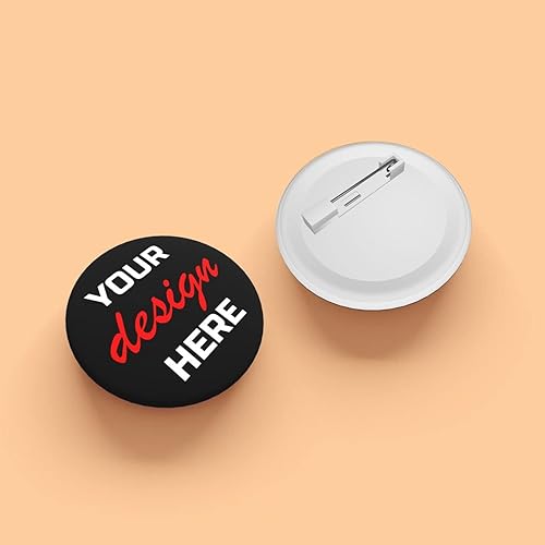 Miniatura 9 de Alfileres personalizados, botones personalizados, 1-200 unidades, botón de pinback personalizado, añade tu propio nombre, texto, foto logotipo para