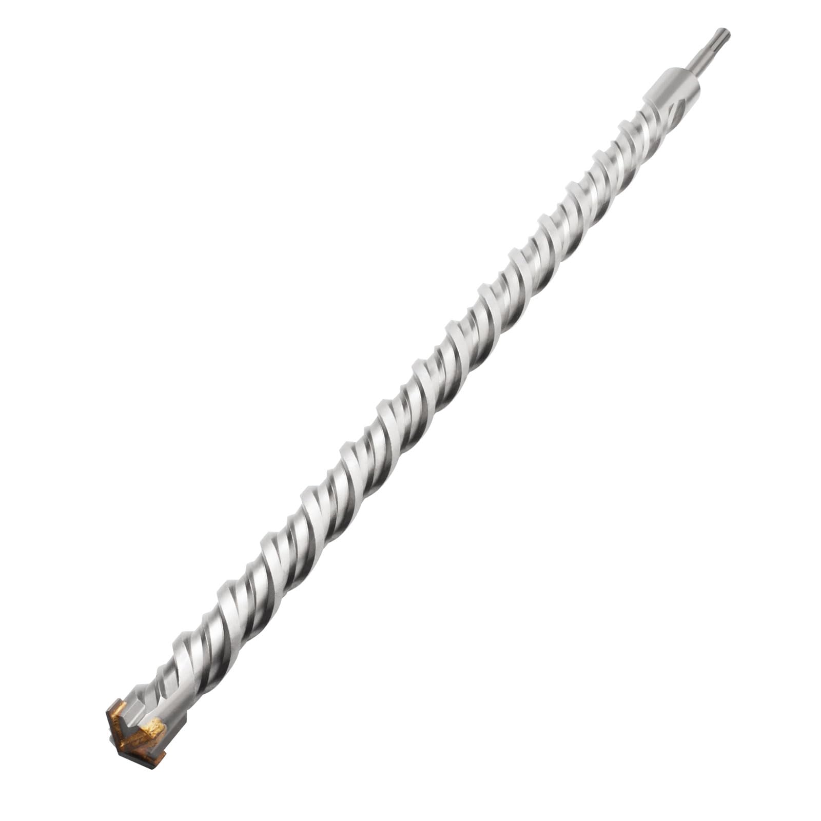 Broca SDS Plus 40 x 600 mm, martillo perforador con 4 cortes de carburo de tungsteno, broca para hormigón ideal para perforar en piedra, hormigón, piedra natural, mampostería