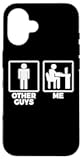 Programmer Versus Regular Guys - Funny Developer Coder Case for iPhone 16