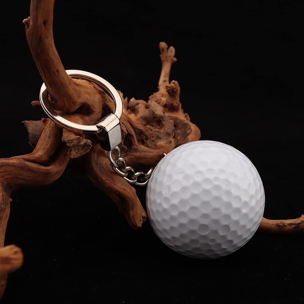 kcrygogo Real Golf Ball With Keychain Bag Pendant Decorations White Golf Ball,Keychain for Team, Sports Souvenir Favors and Gifts for Christmas or New Year - Image 5