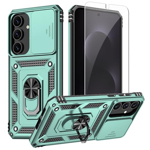 Coque Samsung S25 FE antichoc avec protection objectif appareil photo béquille et écran HD