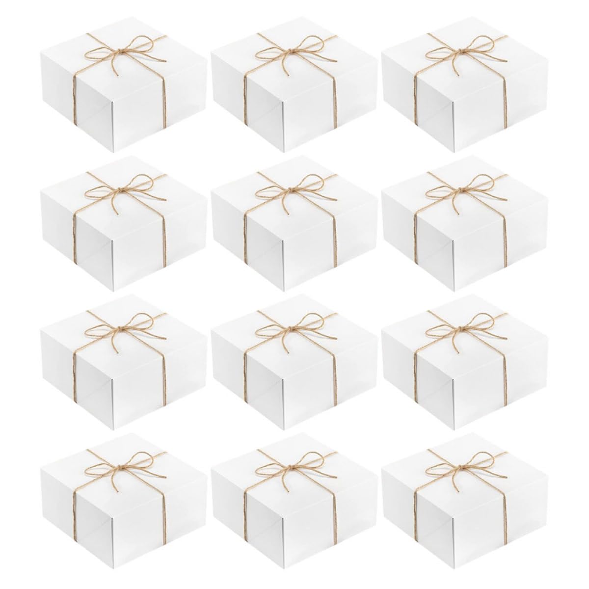 Emballage de pâtisseries et gâteaux boîte carton blanc stable pour shower - 8