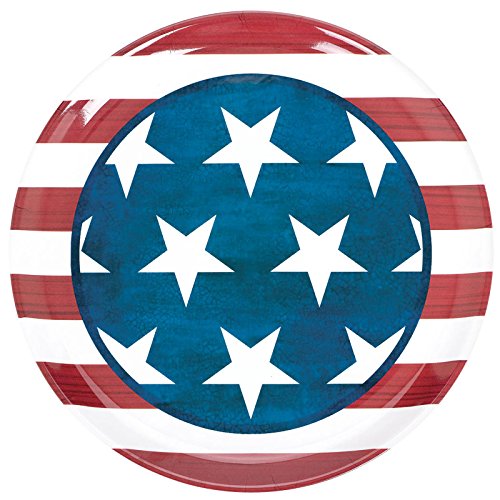 Amscan Patriotic Party Round Platter...
