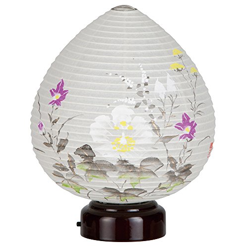 仏壇屋 滝田商店 【盆提灯・盆ちょうちん】ミニ お盆提灯 極み結花(ゆいか) 芙蓉 コードレス 3930(一個)◆高さ20cm×巾16cm◆コンパクトでかわいいモダン盆提灯、置き提灯【滝田商店発行 証明書付】