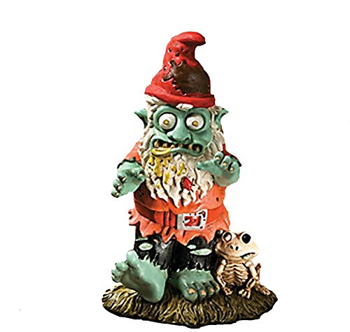 Fun Express - Zombie Gnome for Halloween - Home Decor - Figurines - Molded - Halloween - 1 Piece