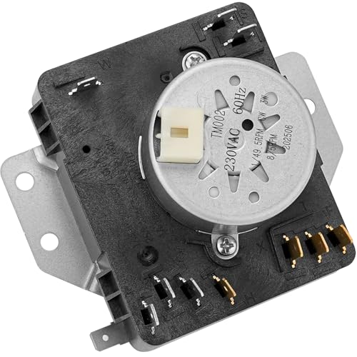 W10185982 418-618-20-B5 Dryer Timer Replacement for Whirlpool Maytag Amana WED4815EW1 WGD4800XQ0 WED5100V1 PS1174931 230V 60Hz 2-Year Warranty by Cenipar
