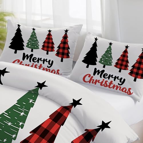 Funda nórdica de Navidad reversible en microfibra cepillada con fundas de almohada 6