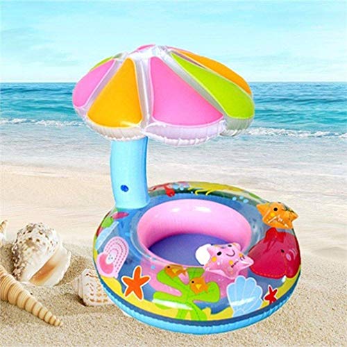 Image of Ellozia Inflatable Swimming Rings for Kids Baby Water Float Toddler Swimming Ring | Multi Color