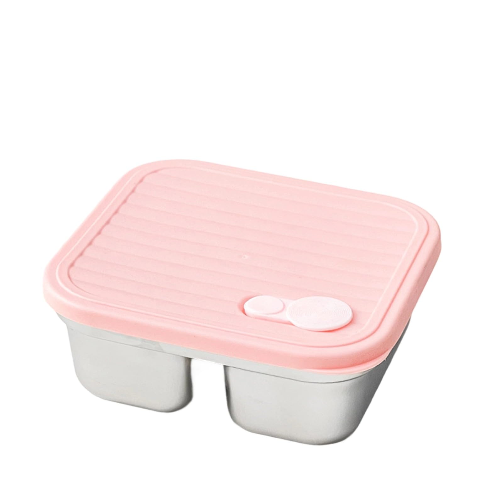 Tsophreniq Leak Proof Lunch Container Stainless Square Box with Lid Portable Fruit Salad Food Container for Travel Stainless Box