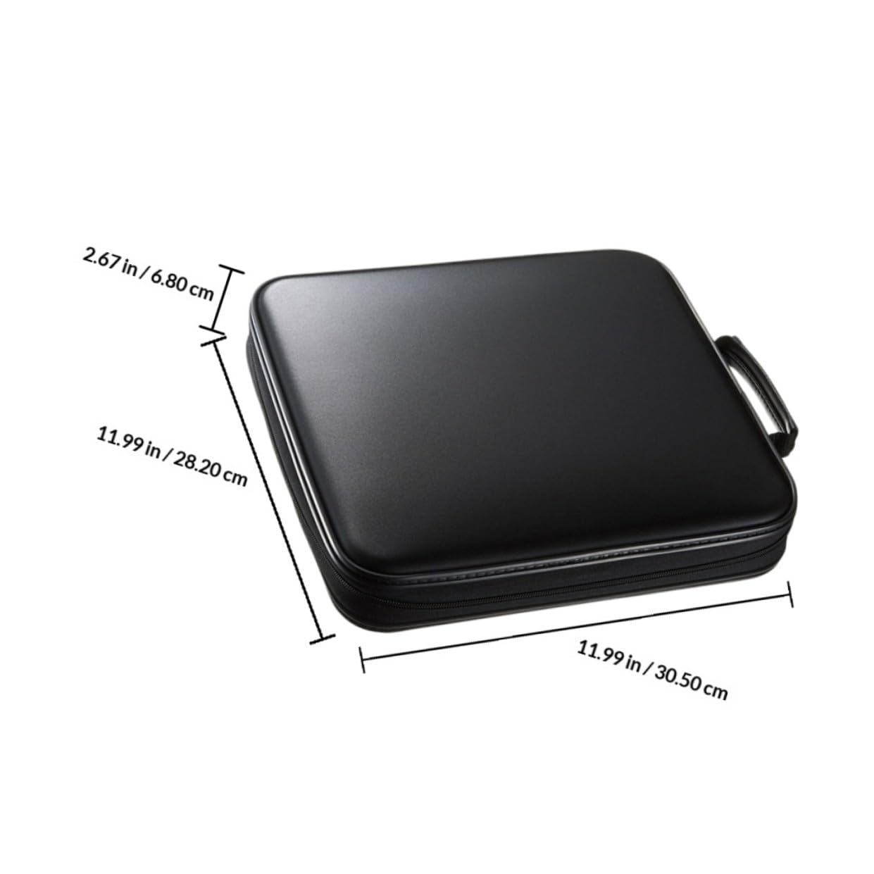 Custodia Rigida Porta CD e Dvd Capacità 160 Dischi Organizer Rivestimento Interno Non Tessuto Maniglia Portatile per Trasporto Facile Protezione Anti-Graffi e Antiurto per