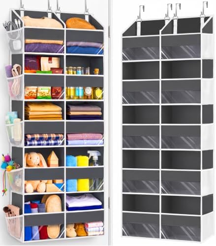 Heavy Duty Over The Door Organizer 5 Tiers, Extra Large Behind Do...