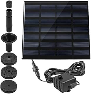1.4 W Birdbath Fountain, maxin Solar Power Water Pump Panel Kit Submersible Water Pump for Bird Bath,Fish Tank,Small Pond, Garden Decoration.