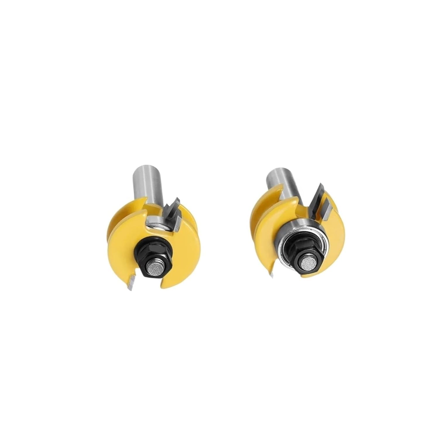 12mm 1/2" Shank 2pcs Set Rail & Stile Router Bits, Matched 2 Bit Ogee Tenon Cutter Door Window Woodworking Tools(12.7mm Shank)