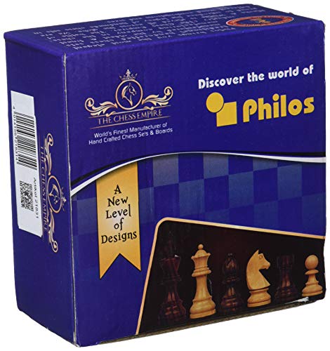 Pièces d'échecs Philos Artus Roi 65 mm en bois précieux poli