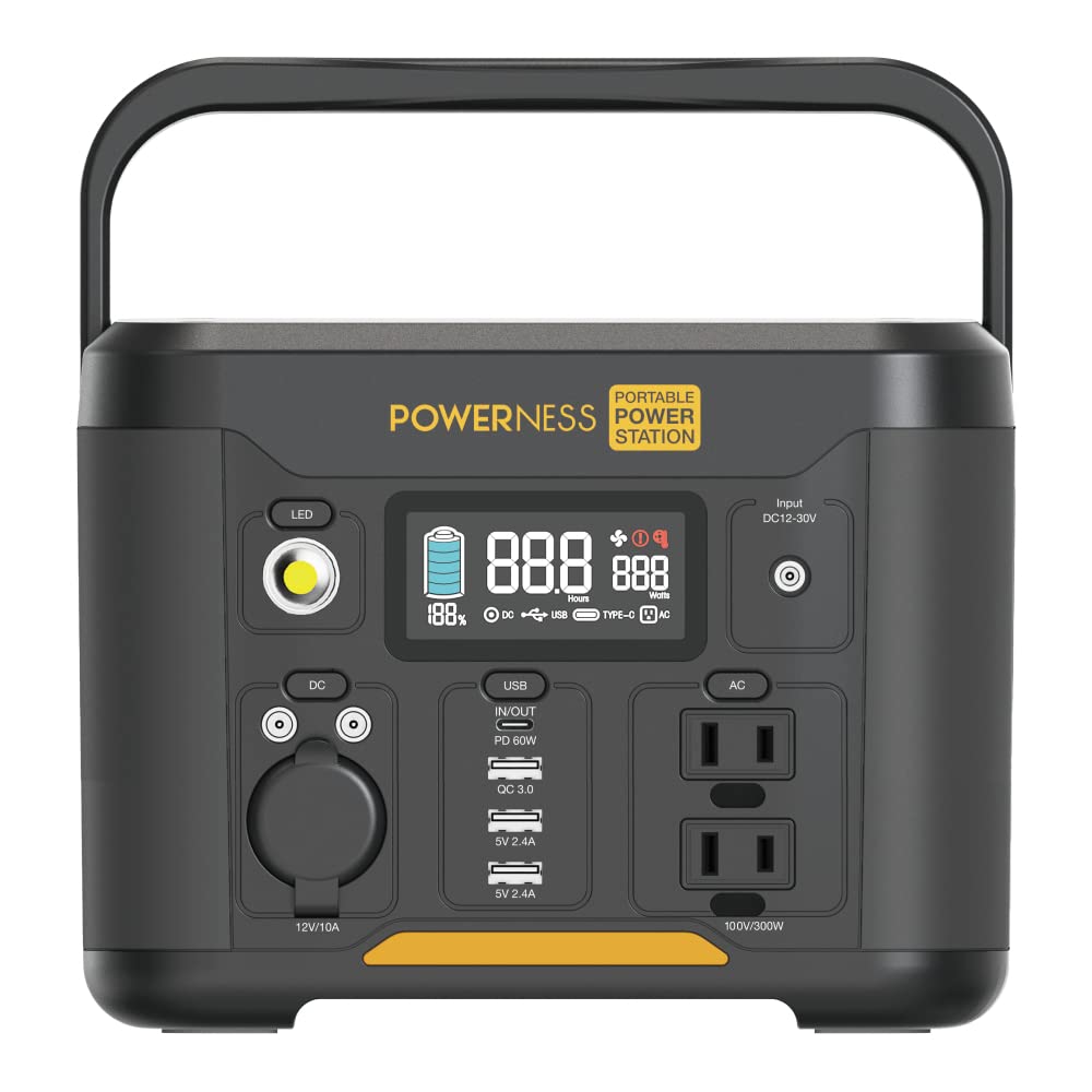 Amazon.co.jp: POWERNESS ポータブル電源300W 80000mAh/296Wh  